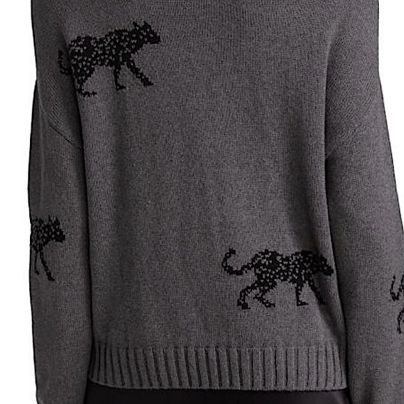 RAILS PERCI SWEATER - JUNGLE CAT
ASH GRAY - SIZE SMALL
95% COTTON /5% CASHMERE - Picture 8 of 11